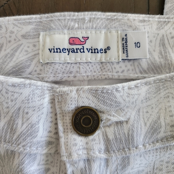 NWT Vineyard Vines Womens Flower Eyelet Printed Gray/White Denim Skinny Jeans - Picture 11 of 13